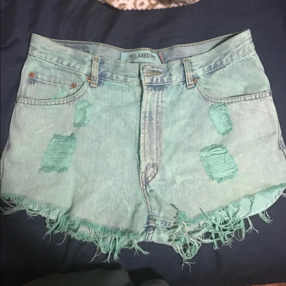 Vintage acid wash Levi shorts
